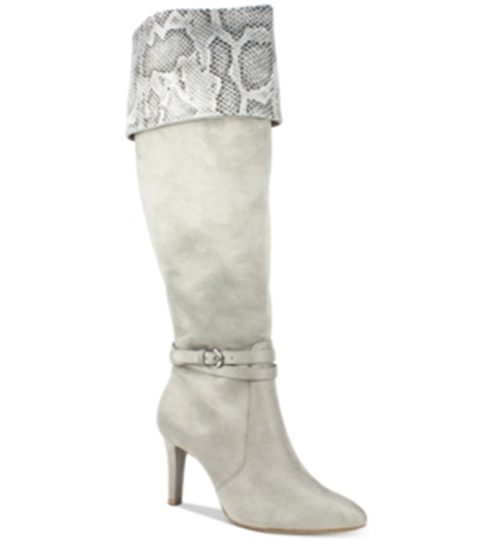 Rialto Women's Over the Knee Boots Grey Size 5 M