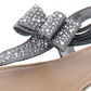 Material Girl Women's Shayleen Open Toe Casual T-Strap Sandals -Silver- Size 7.5 M