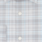 Michael Kors Men's Classic Regular Fit Non Iron Airsoft Performance Stretch Plaid Dress Shirt Grey Size XL