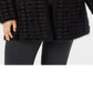 Alfani Women's Plus Eyelash Yarn Printed Cardigan Sweater Black Size 0X