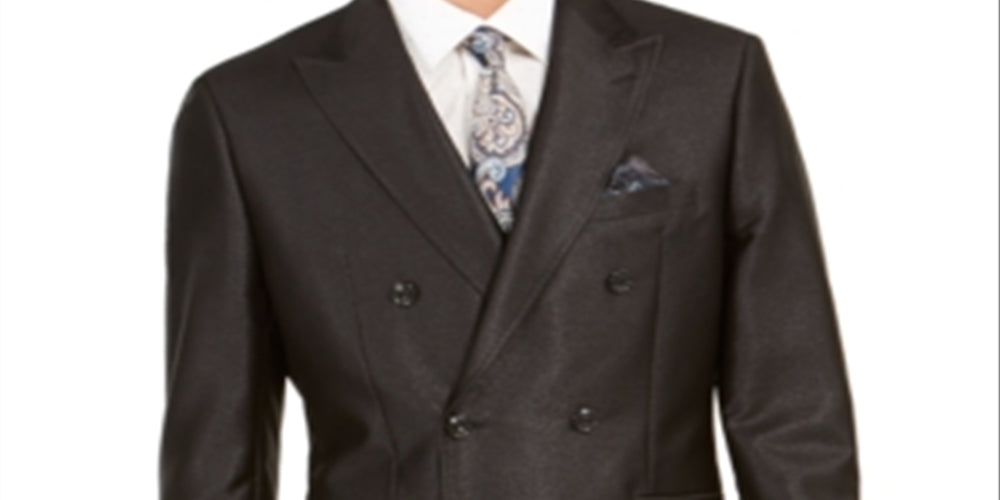 Tallia Men's  Single Breasted Jacket Black Size 40S