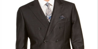 Tallia Men's  Single Breasted Jacket Black Size 40S