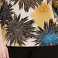 Alfani Women's Plus Printed Dolman Sleeve Top Yellow Size 2X