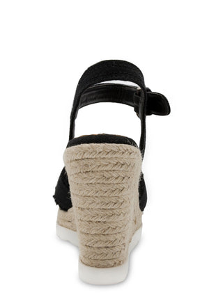 Sugar Women's Fave Wedge Sandal Black Size 7 M