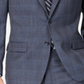 Michael Kors Men's Plaid Printed Notched Wool Blazer Navy Size 50 R