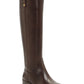 INC International Concepts Women's Fawne Wide Calf Riding Leather Shoes Brown Size 7.5M