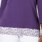 Karen Scott Women's Printed Trim Top Purple Size Petite XL