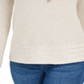 Style & Co Petite Mixed-Stitch Sweater White Brown Size Petite Large