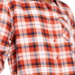 Ultra Flirt Juniors' Plaid Flannel Shirt Red Ochre Size S