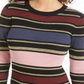 Planet Gold Women's Juniors Metallic Striped Sweaterdress Navy Combo Size XS