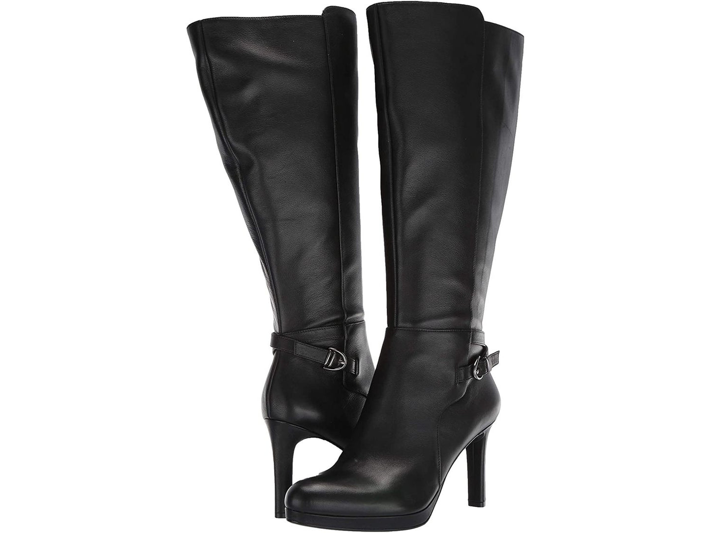 Naturalizer Women's Tai Tall Wide Calf Boots Black Size 8 M-WC