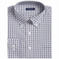 Club Room Men's Classic/Regular Fit Gingham Check Performance Dress Shirt  Gray Size 17X34-35