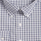 Club Room Men's Classic/Regular Fit Gingham Check Performance Dress Shirt  Gray Size 17X34-35