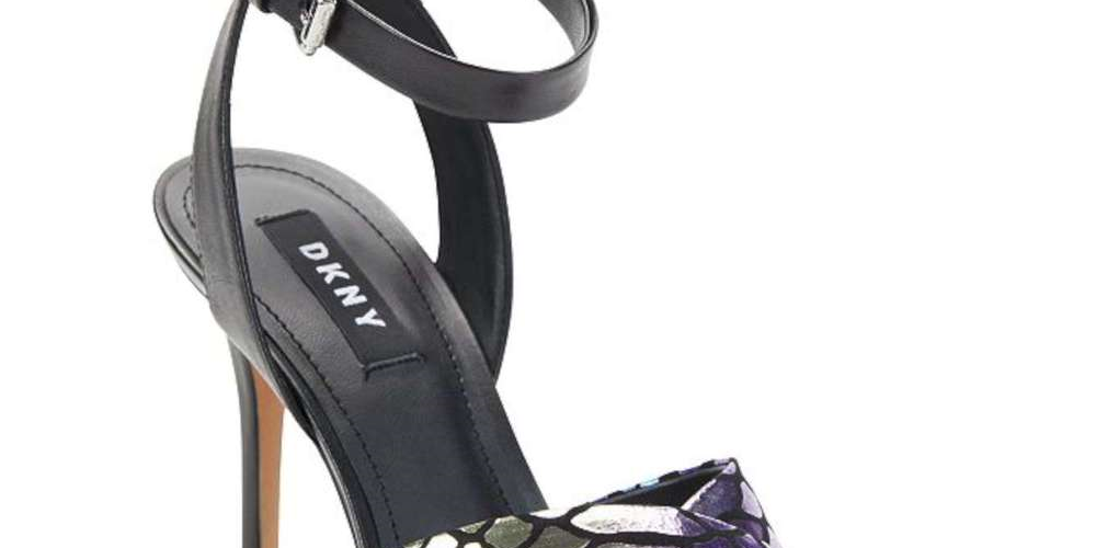 DKNY Womens Ivy Leather Open Toe Special Occasion Ankle Strap Sandals Gray Size 9.5