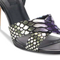 DKNY Womens Ivy Leather Open Toe Special Occasion Ankle Strap Sandals Gray Size 9.5