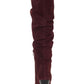 INC Womens Gerii Suede Pointed Toe Knee-High Boots Red Size 7 M