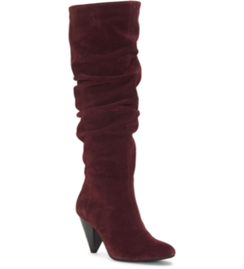 INC Womens Gerii Suede Pointed Toe Knee-High Boots Red Size 7 M
