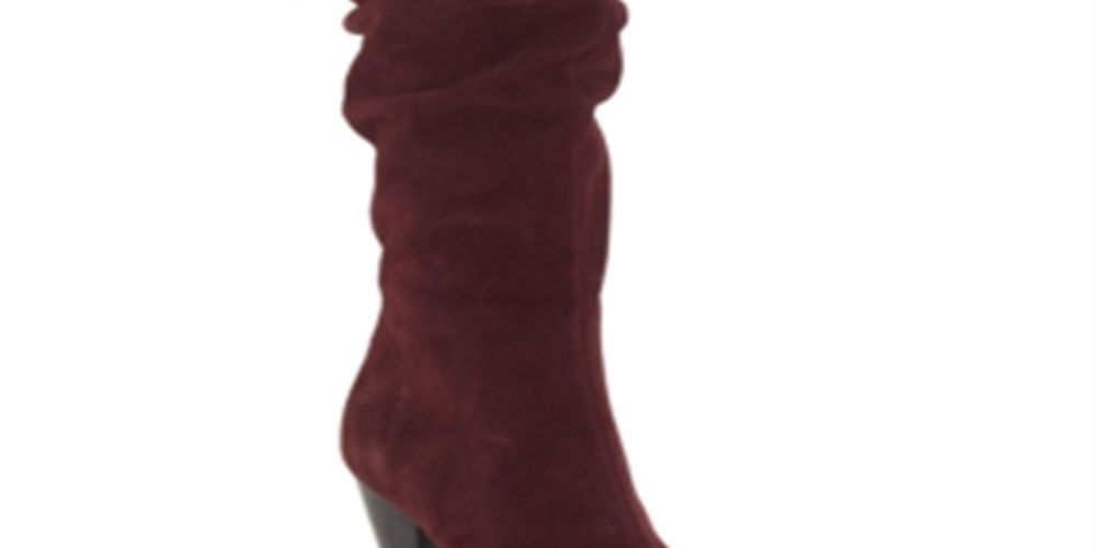 INC Womens Gerii Suede Pointed Toe Knee-High Boots Red Size 7 M