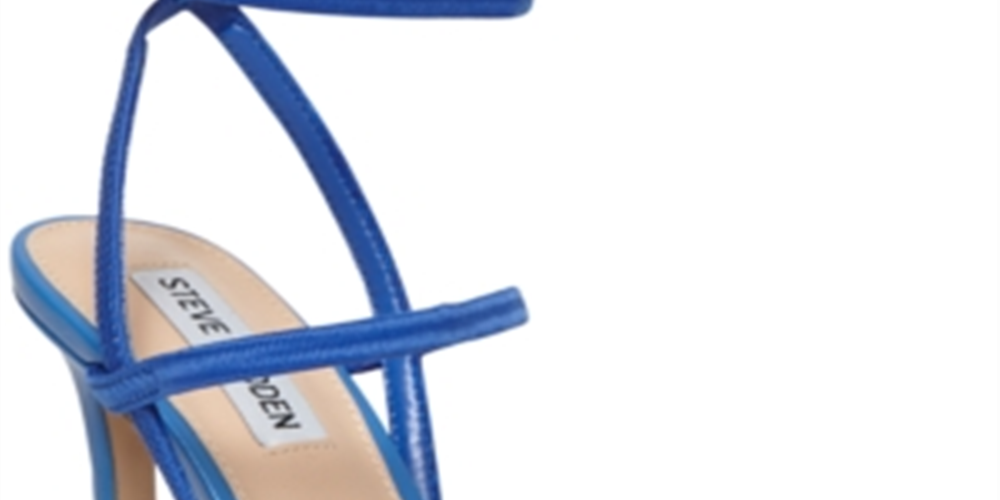 Steve Madden Women's Necture Fabric Open Toe Formal Slingback Blue Size -9 M