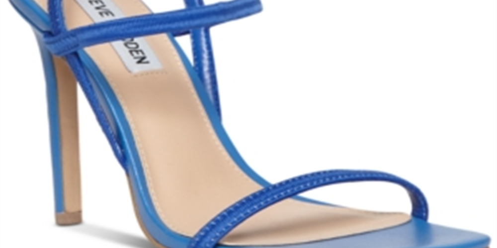 Steve Madden Women's Necture Fabric Open Toe Formal Slingback Blue Size -9 M