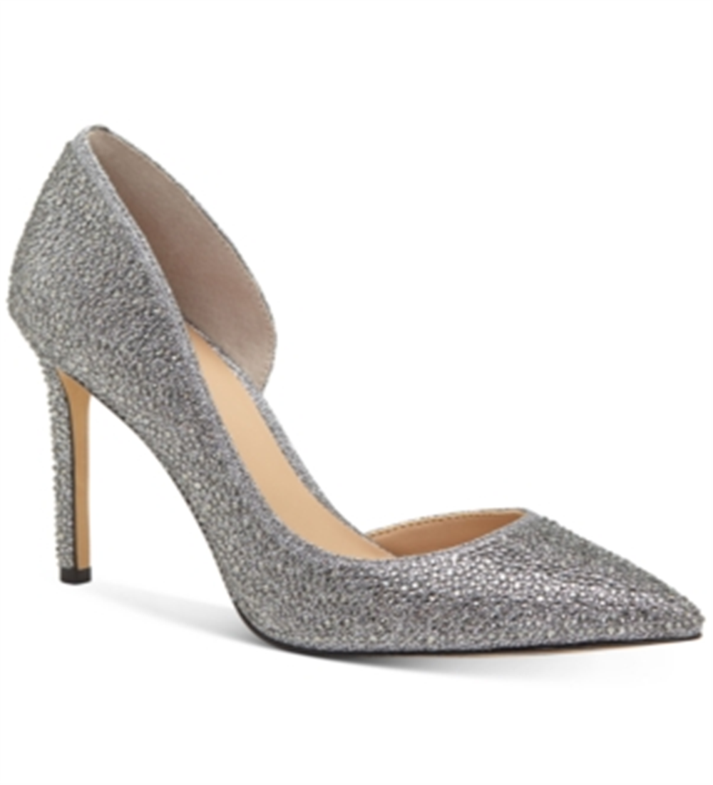INC International Concepts Women's Kenjay D'Orsay Pumps Gray Size 7.5M