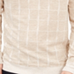 Alfani Men's Jacquard Grid Pullover Crewneck Sweater Beige Size 3XL