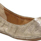 Lucky Brand Women's Ballet Flats Platinum Gold Size 7 M