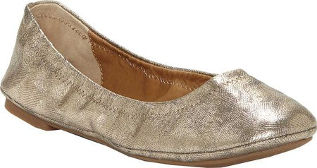 Lucky Brand Women's Ballet Flats Platinum Gold Size 7 M