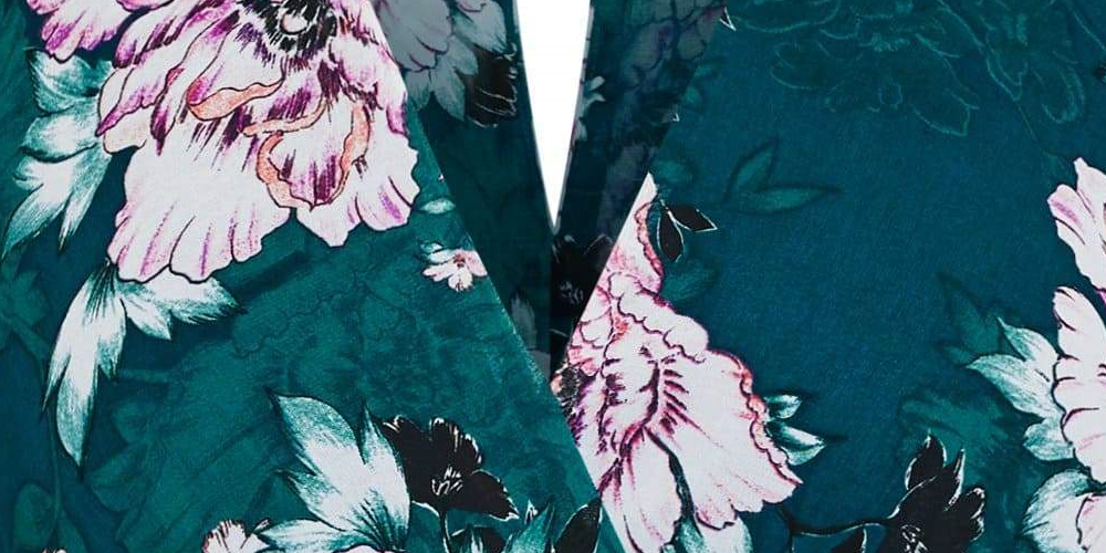 City Chic Trendy Women's Plus Size Floral-Print Faux-Wrap Dress Green Size S P