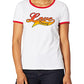 Tommy Hilfiger Women's Love-Graphic Ringer T-Shirt  Bright White Size Small