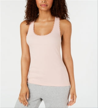 Jenni by Jennifer Moore Women's Lace-Trim Pajama Tank Top Peachskin Size X-Smal