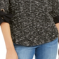 Charter Club Women's 3/4-Sleeve Bow-Trim Top  Black Size XS