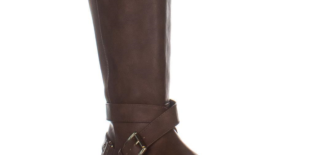 Thalia Sodi Womens Vada Round Toe Knee High Riding Boots Brown Size 7