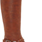Lucky Brand Women's Karesi Harness Boot Brown Size 8 M