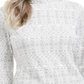 Karen Scott Fair Isle Printed Turtleneck Top  - Winter White Size XS