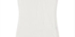 Aveto Junior's V Neck Soft Stretch Knit Solid Tee White Size Small