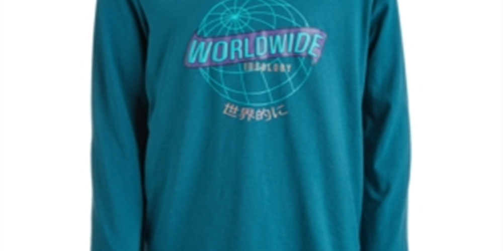 Ideology Big Boy's Graphic-Print Hooded T-Shirt Green Size X-Large