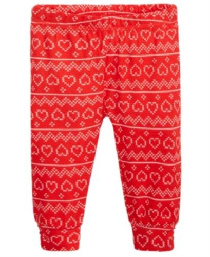 First Impressions Girl's Jogger Pants Color Red Size Regular