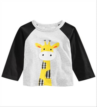 First Impressions Baby Boy's Giraffe Print T-Shirt Gray Size 18MOS