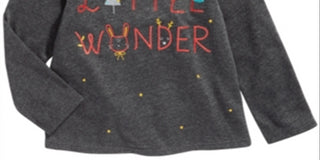 First Impressions Baby Girl's Little Wonder T-Shirt Gray Size 12MOS