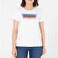 Levi's Womens Juniors the Perfect Slogan T-Shirt Cotton Graphic - White Size Extra Large