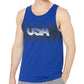 Under Armour Men's USA Logo Front Tank Top Blue Size Medium