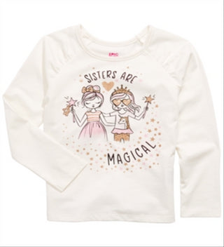Epic Threads Toddler Girl's Sisters Are Magical T-Shirt White Size 4T