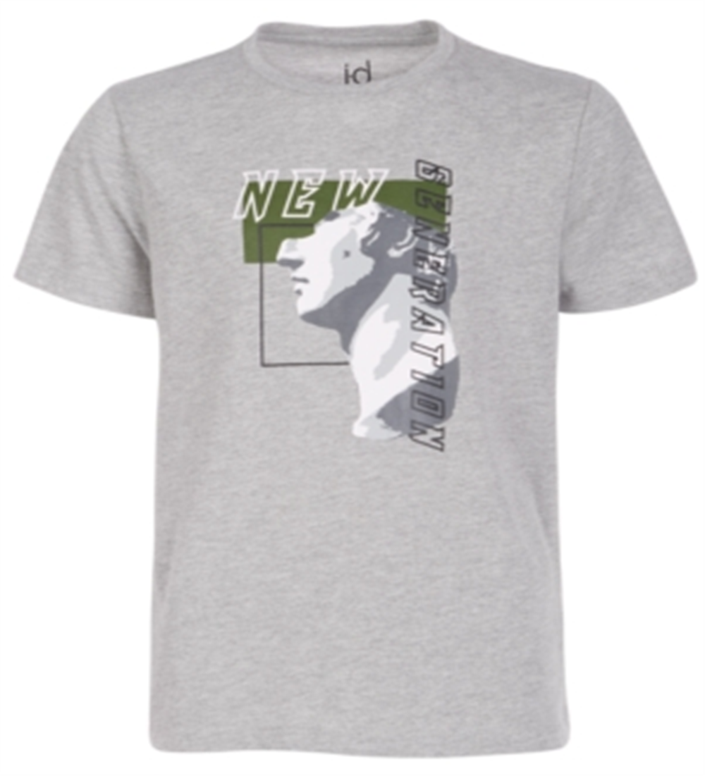 Ideology Big Boy's Graphic Print T-Shirt Gray Size Medium