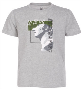 Ideology Big Boy's Graphic Print T-Shirt Gray Size Medium
