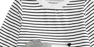 First Impressions Infant Girl's Striped Dog Print T-shirt Brown Size 3-6MOS