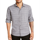 Alfani Men's Linear Dobby Shirt Gray Size XXX-Large