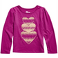 Epic Threads Toddler Girl's Glitter Hearts T-Shirt Pink Size 4T