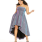 Speechless Trendy Plus Size Iridescent Metallic High-Low Dress Red Size 18