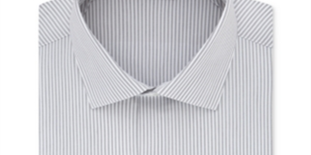 Kenneth Cole Reaction Men's Striped Slim Fit Button Down Shirt Gray Size L